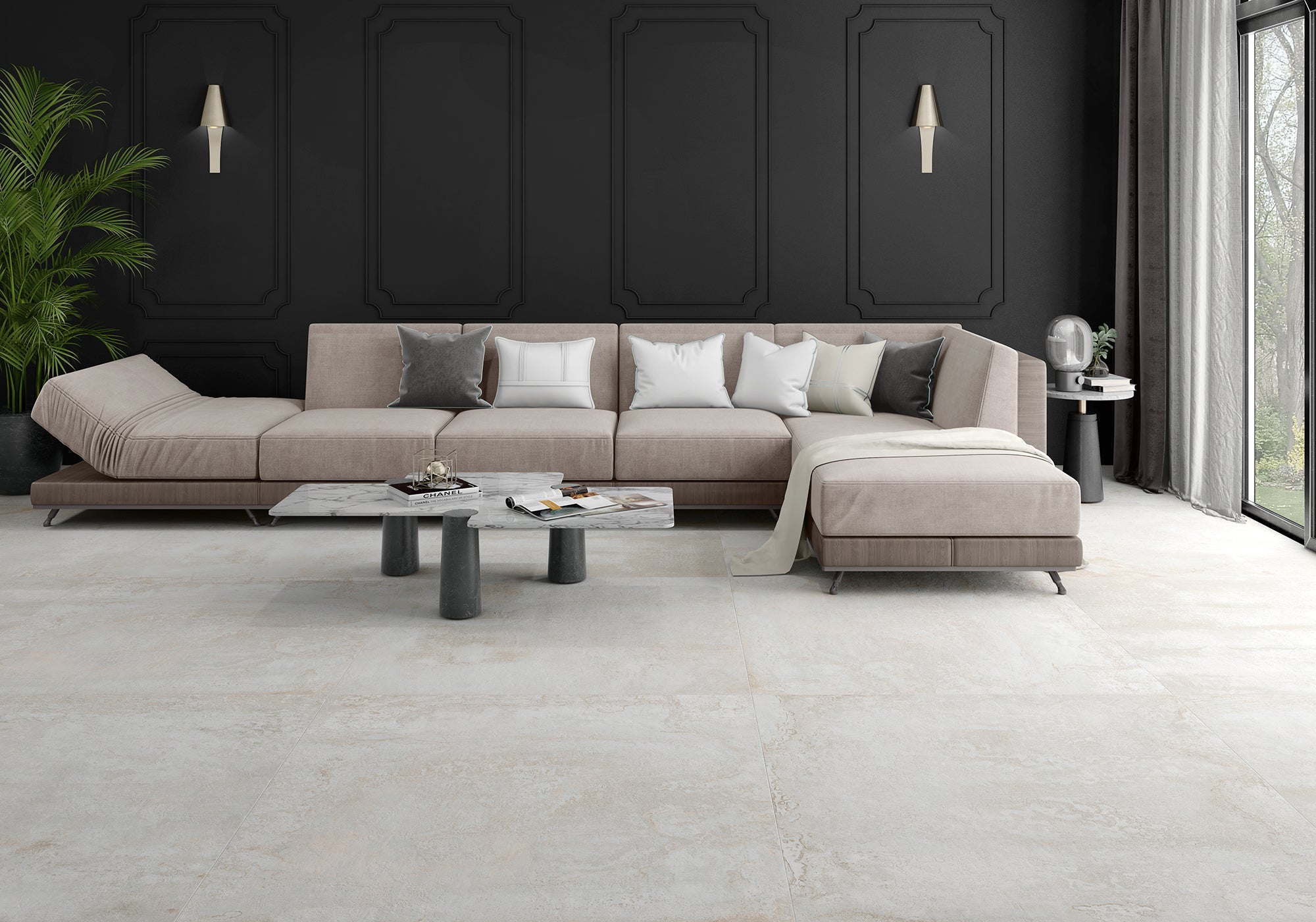 Oxyde Blanc – 60 × 120 cm