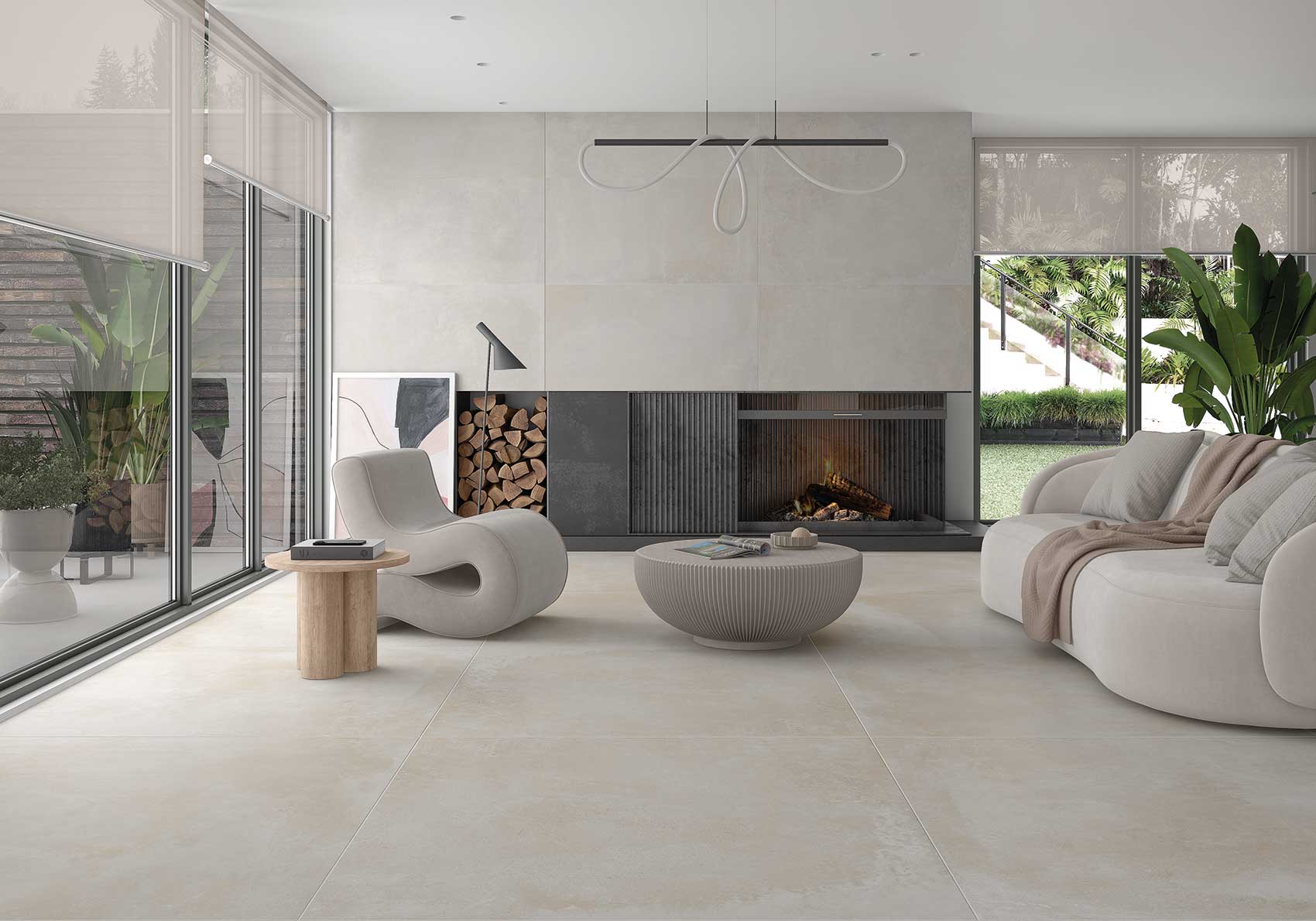 Antibes Ivory – 30 × 60 cm – Raumansicht