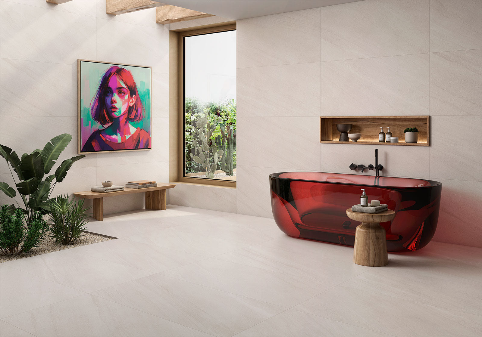Dart Marfil – 120 × 120 cm – Raumansicht