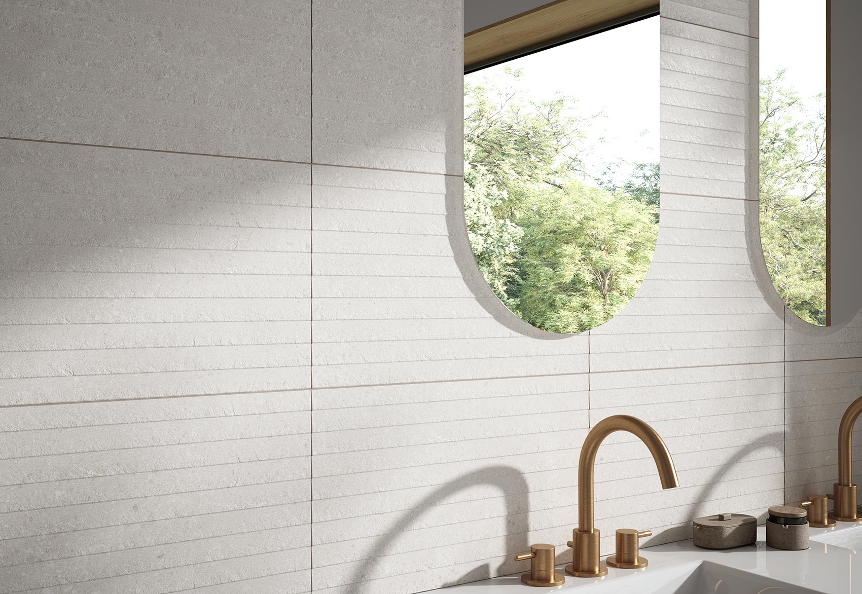 Levin Almond – 90 × 90 cm – Raumansicht