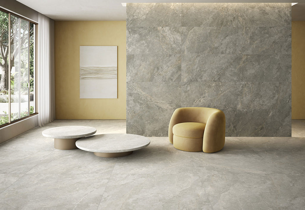 Mylos Grey – 60 × 60 cm – Raumansicht