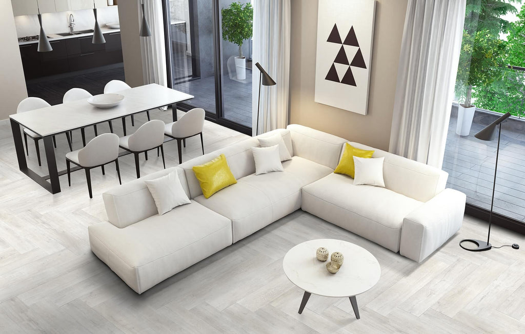 Forest White – 20 × 120 cm – Raumansicht