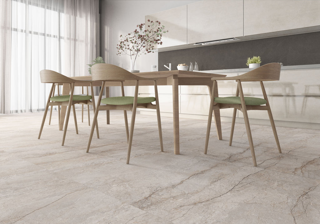 Breccia Greige – 60 × 120 cm – Raumansicht