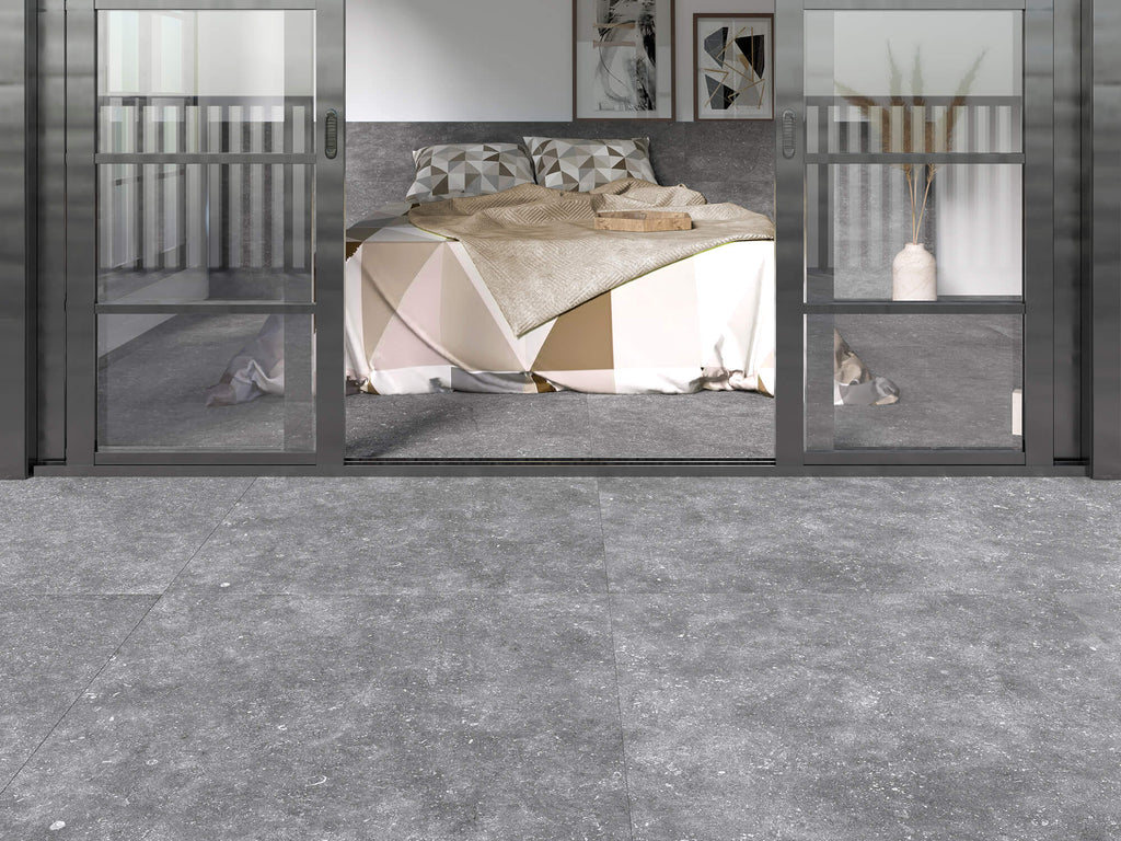 Grain Stone Silver – 60 × 60 cm