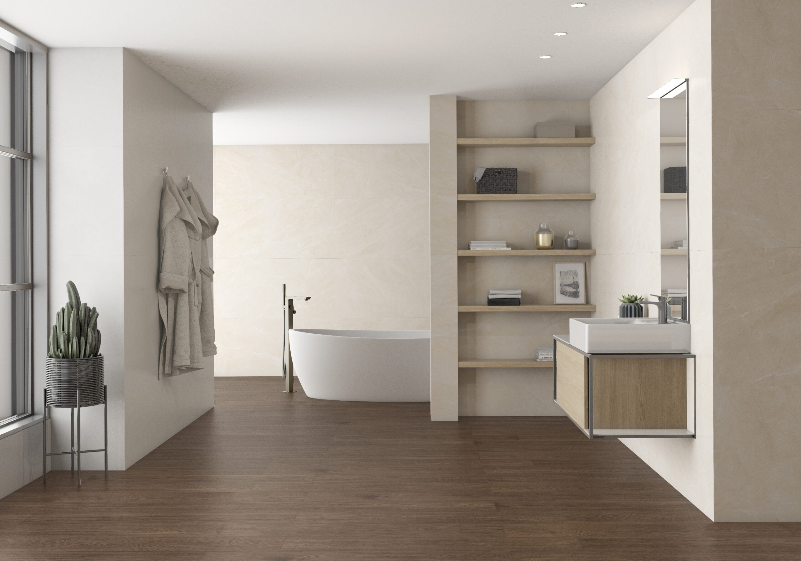Partenon Blanco – 120 × 120 cm – Raumansicht
