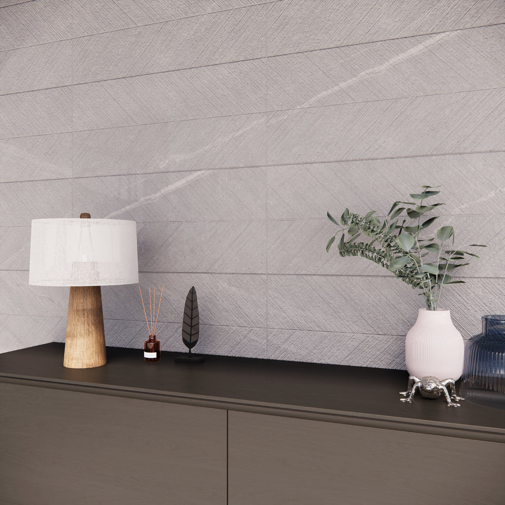 April Rlv. Ivory – 36 × 80 cm – Raumansicht