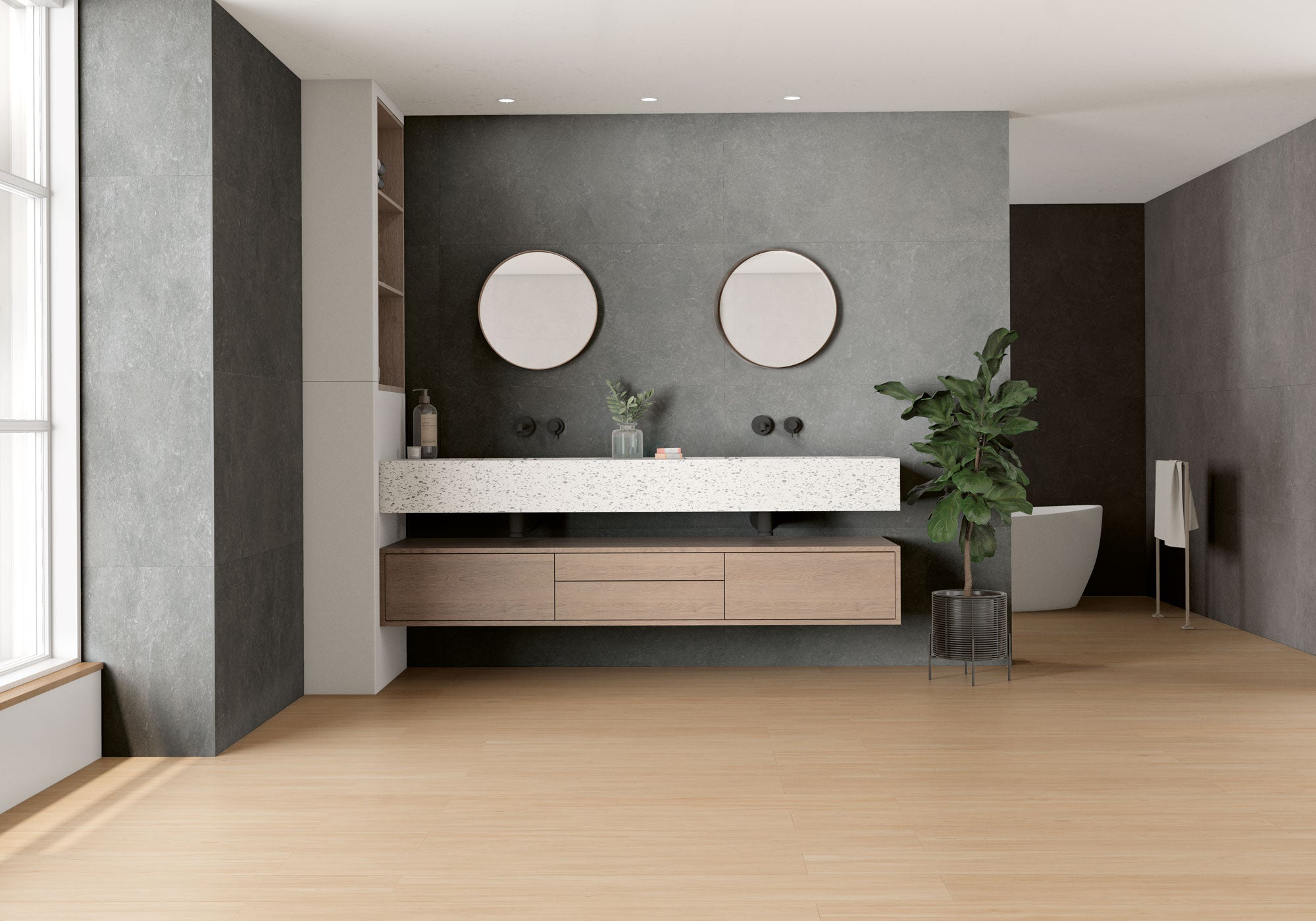 Alessandria Bone – 20 × 120 cm – Raumansicht