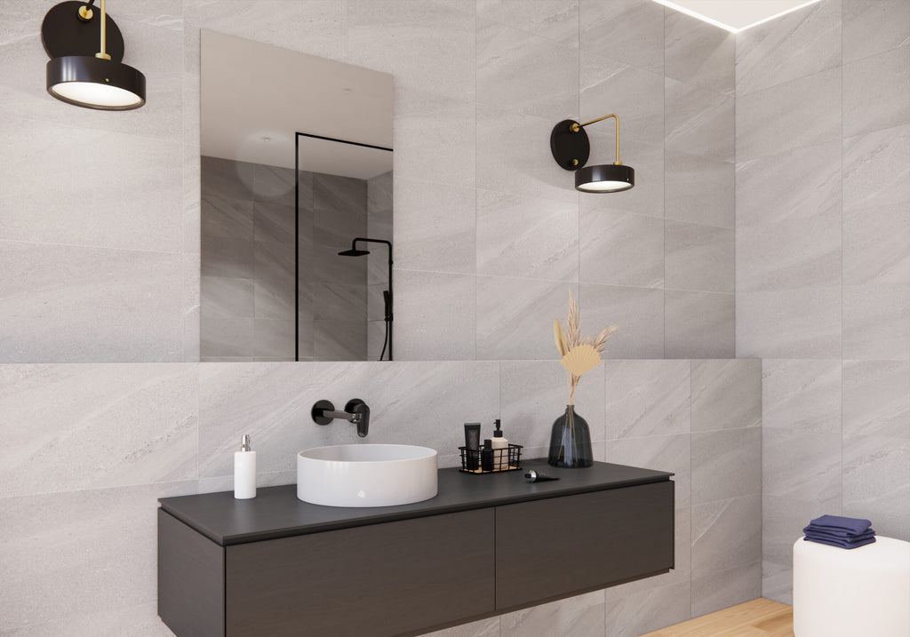 Urban White – 33.3 × 55 cm – Raumansicht