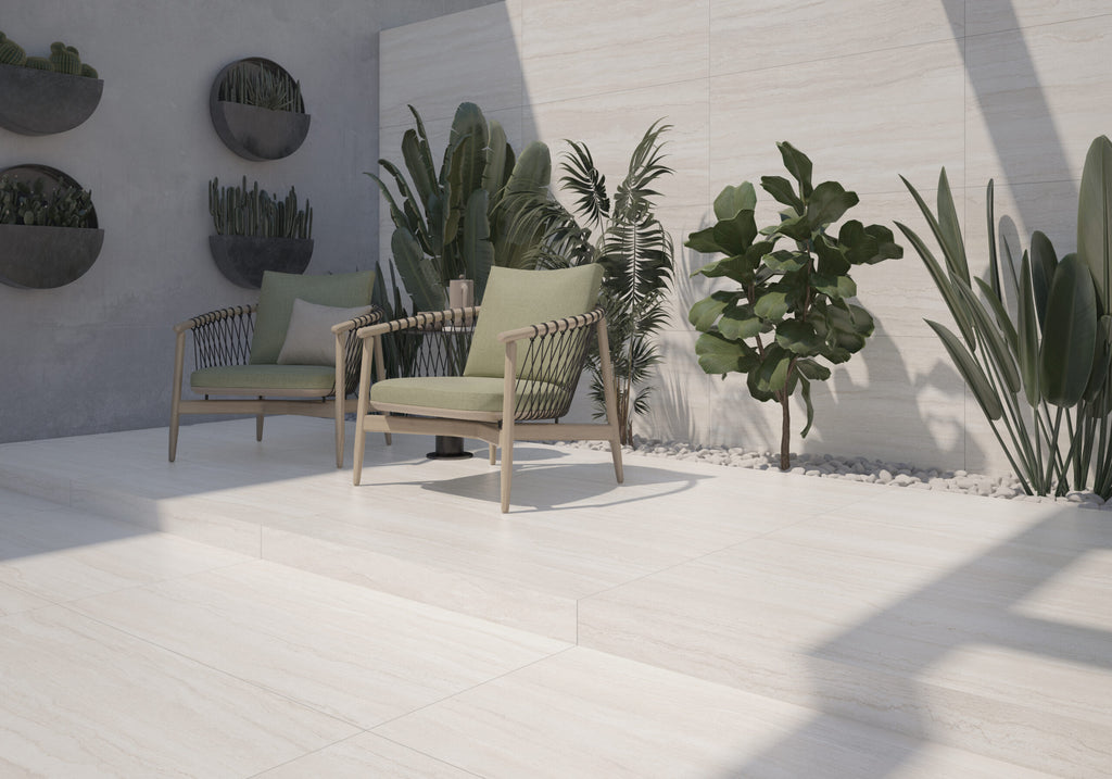 Vein Easton Marfil – 60 × 60 cm – Raumansicht