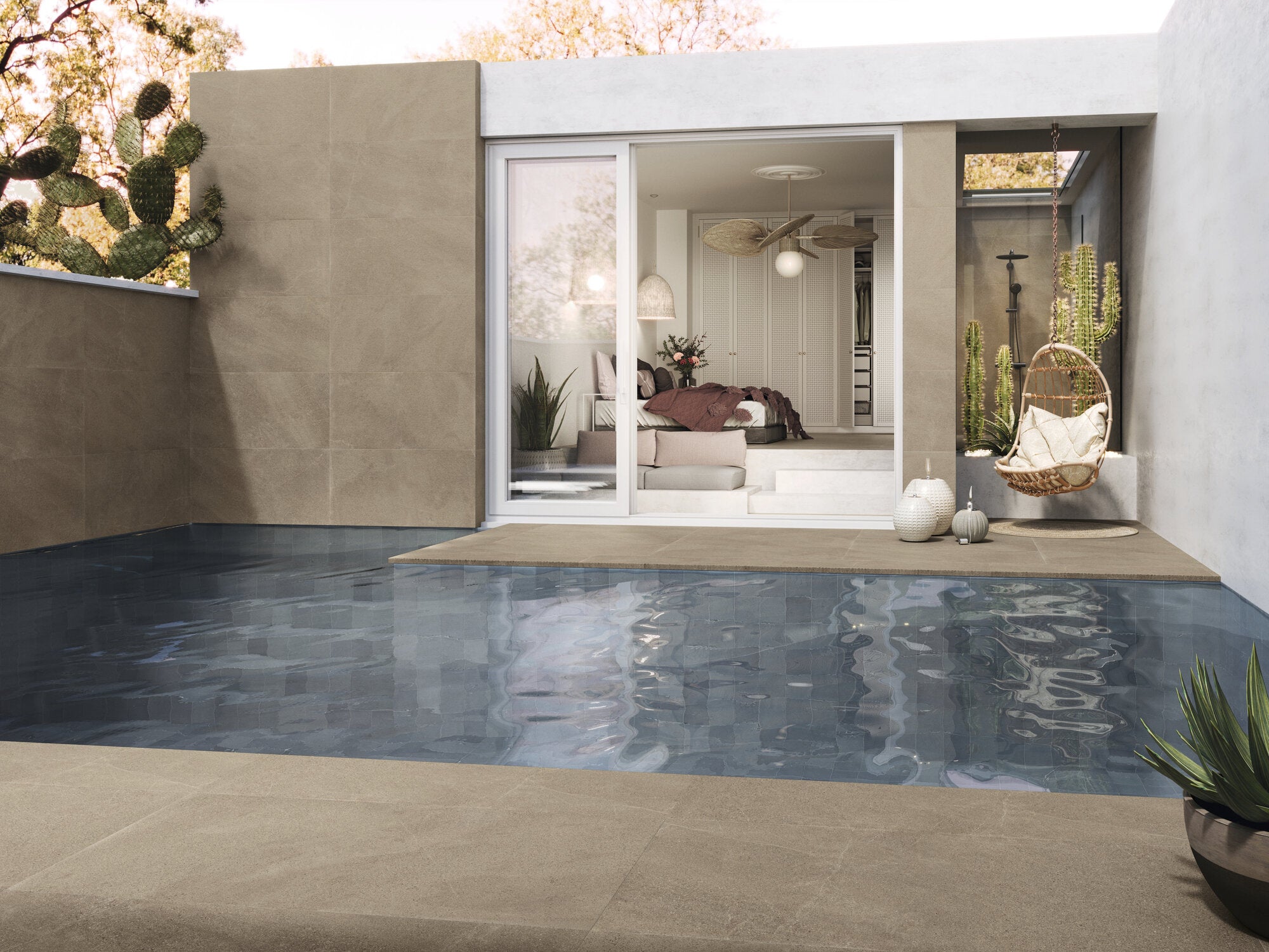 Burlington Taupe – 60 × 120 cm – Raumansicht