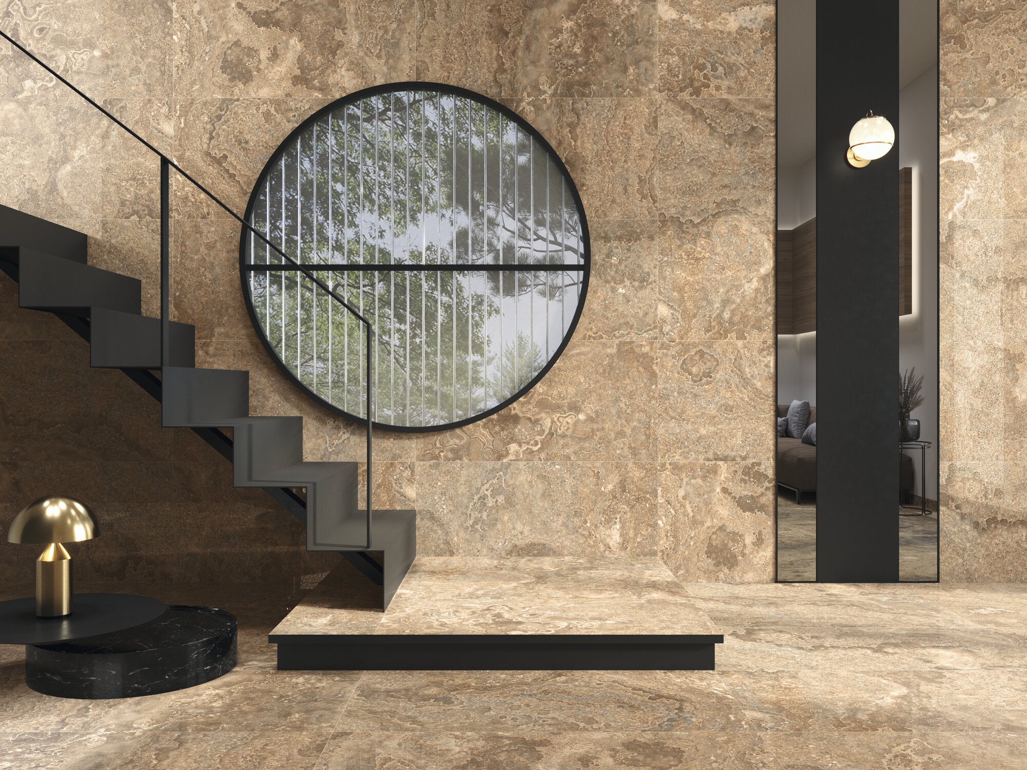 Agate Sunset – 60 × 120 cm – Raumansicht