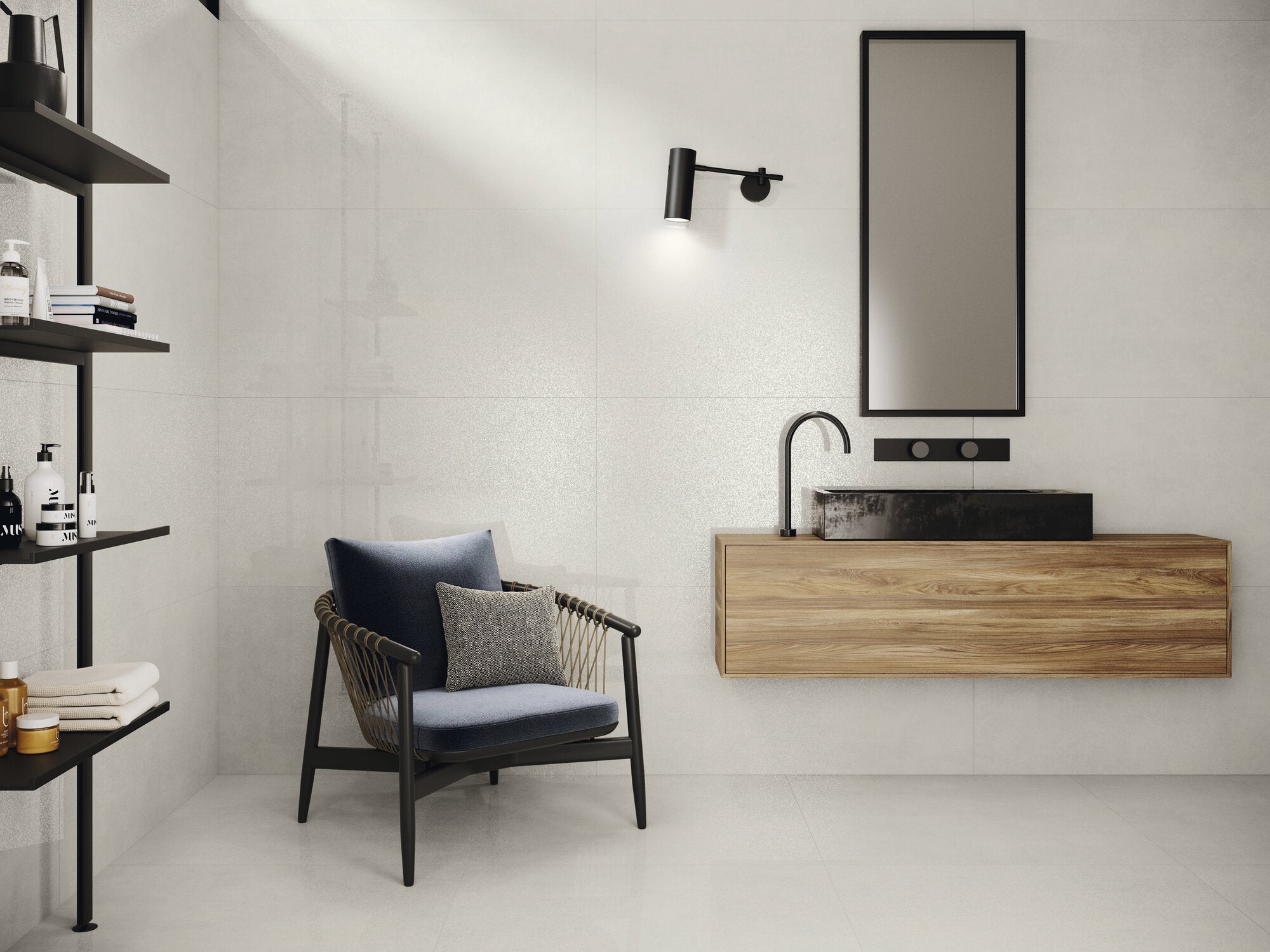 Zuhause Gips – 90 × 90 cm – Raumansicht