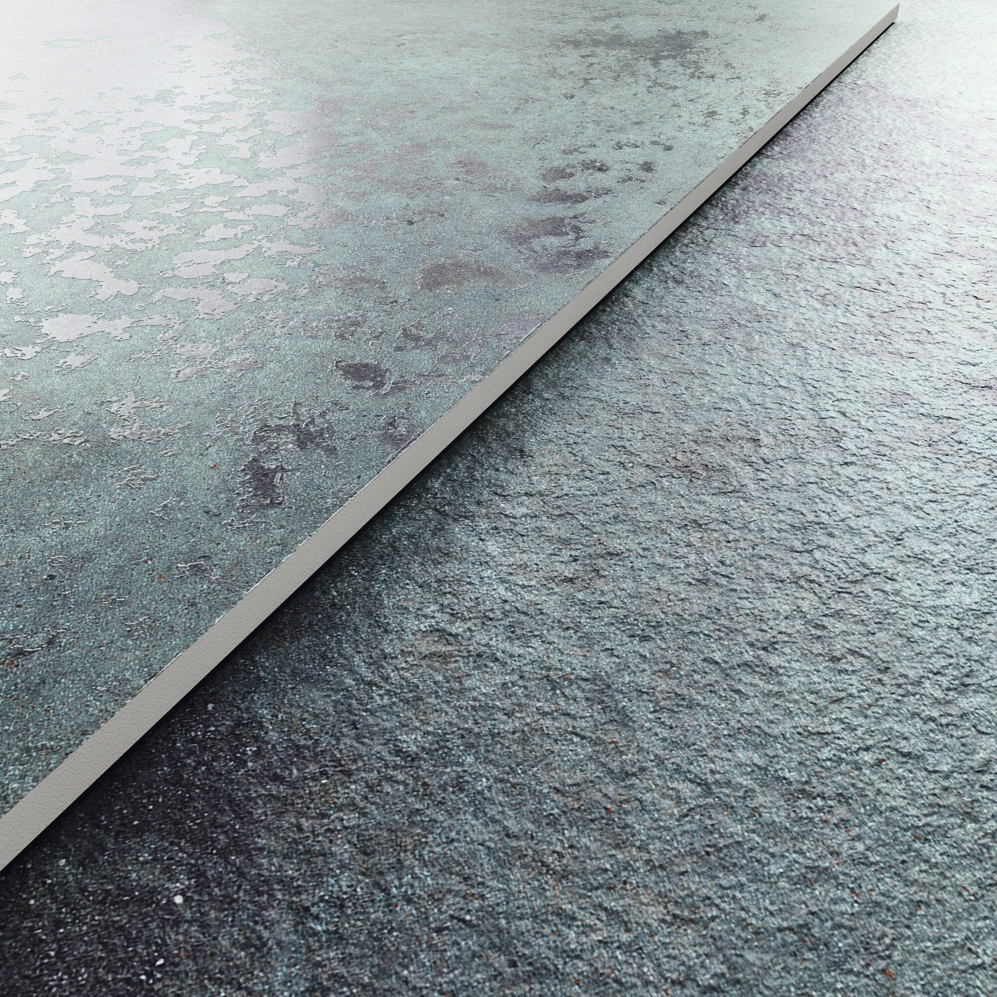 Reef Aquamarine – 60 × 60 cm – Raumansicht