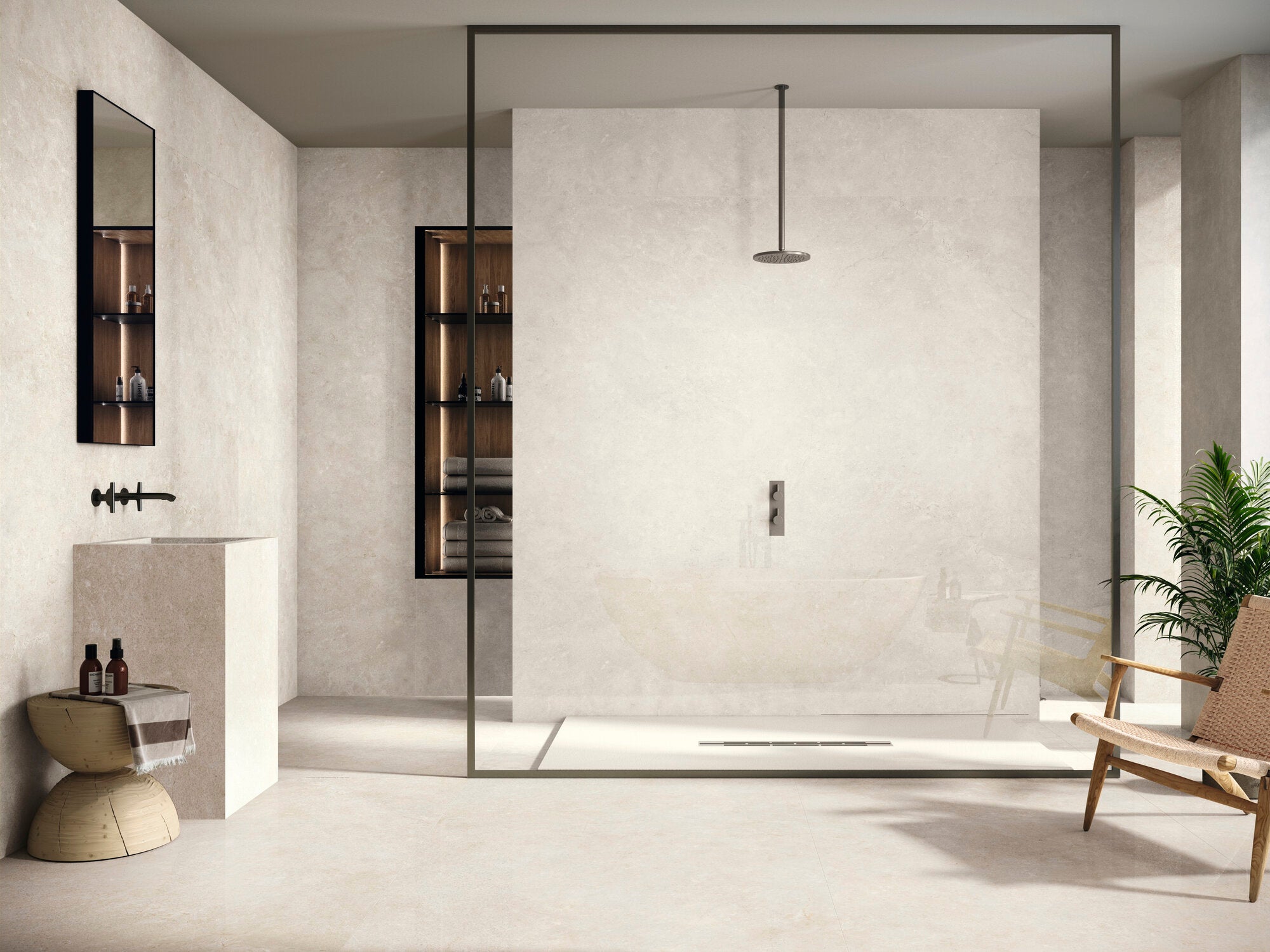 Valeria Cream – 60 × 120 cm – Raumansicht