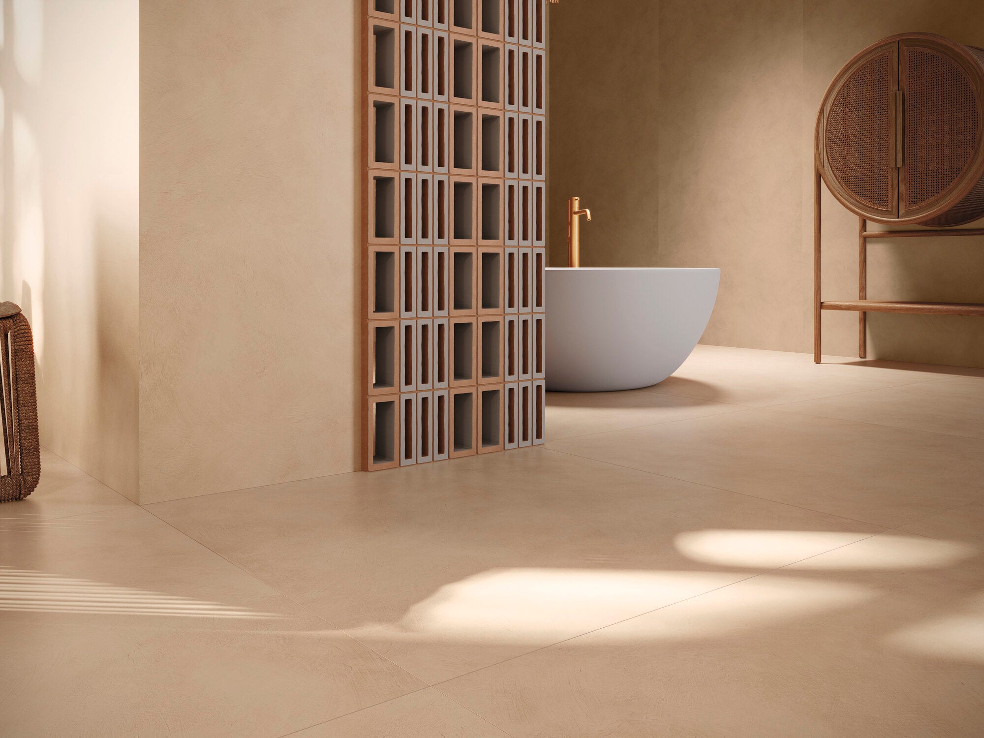 Verse Mocha – 60 × 120 cm – Raumansicht