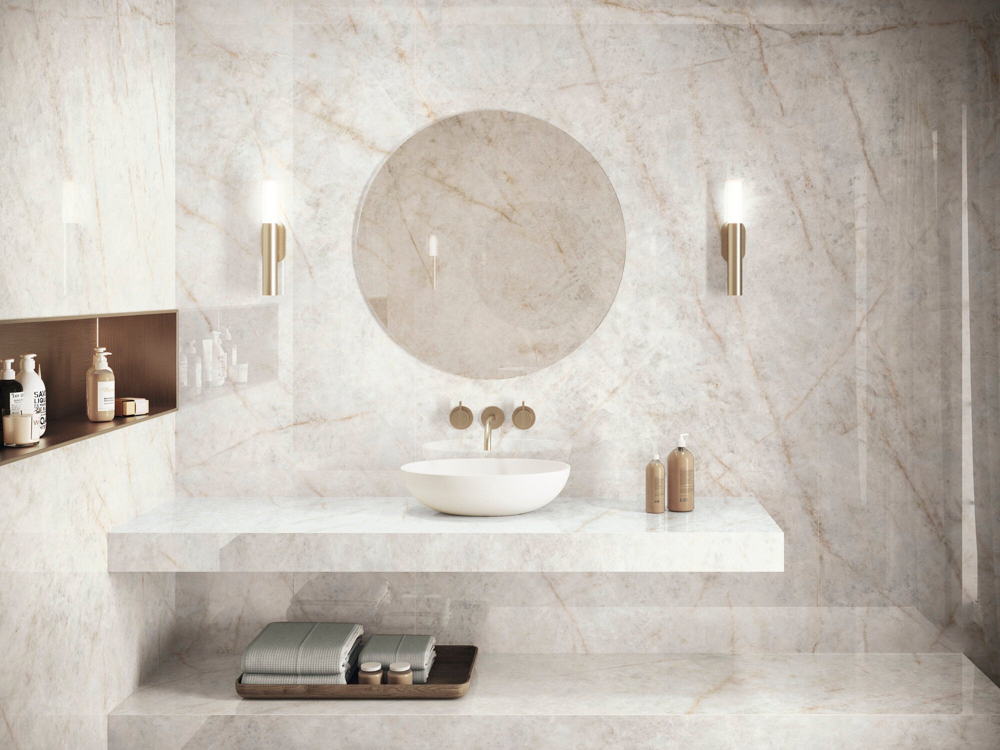 Cristallo Bianco – 60 × 120 cm – Raumansicht