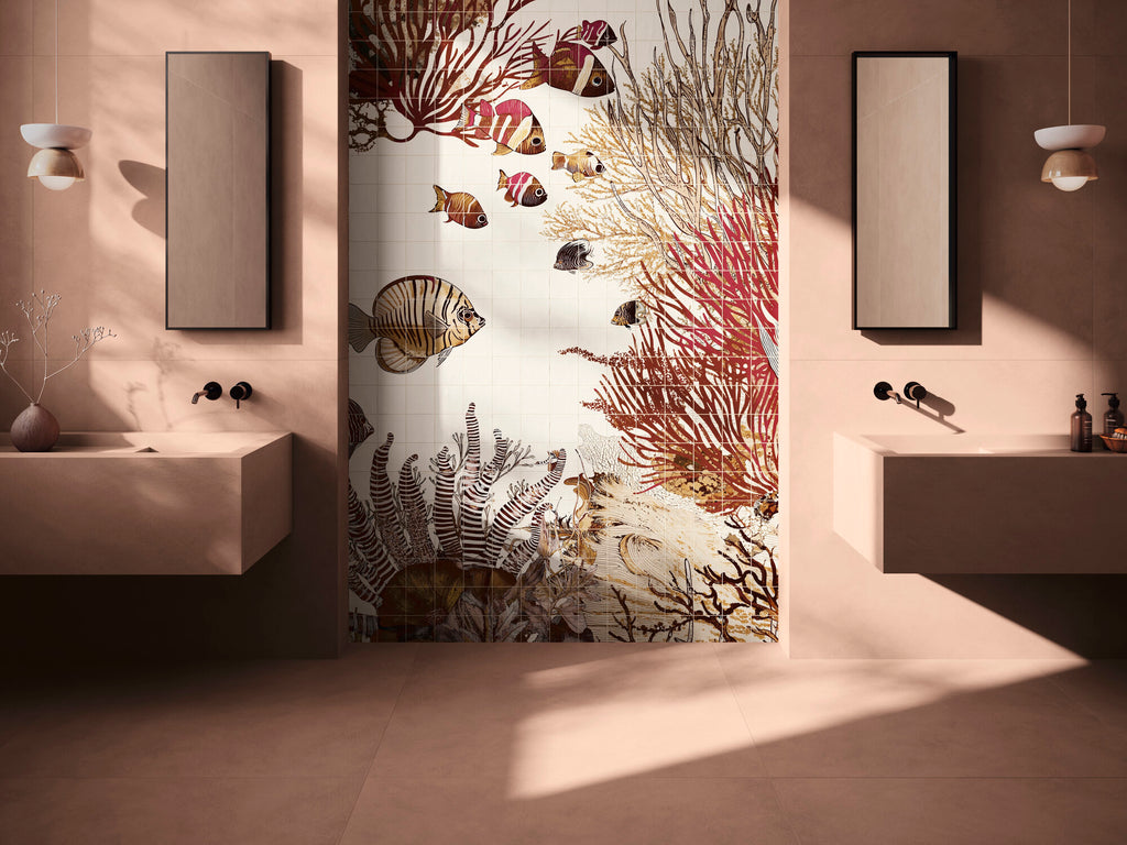 Verse Cotto – 120 × 120 cm – Raumansicht