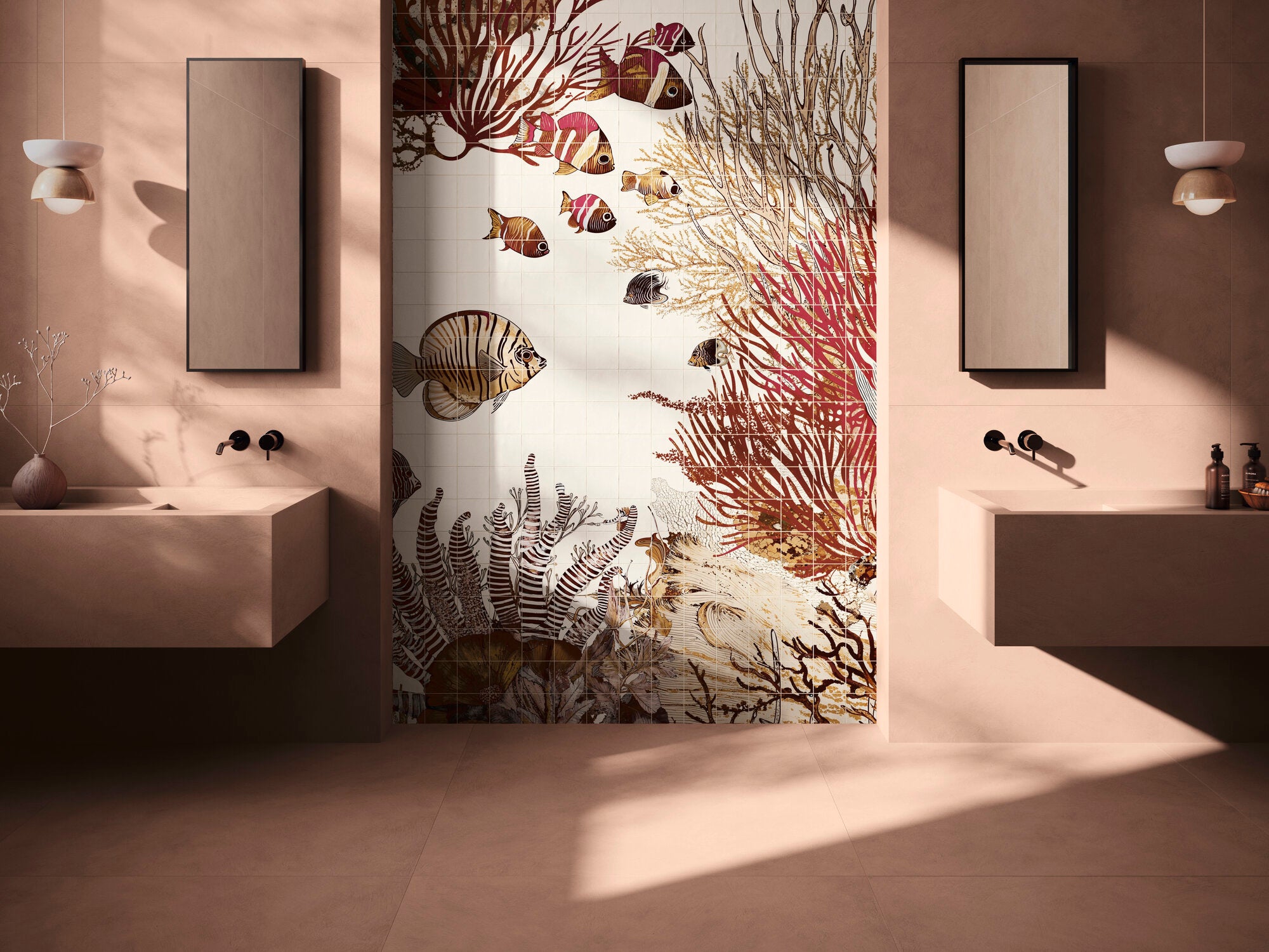 Verse Cotto – 120 × 120 cm – Raumansicht