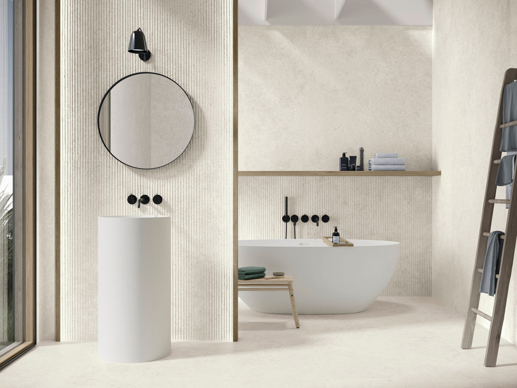 Kyoto White – 90 × 90 cm – Raumansicht