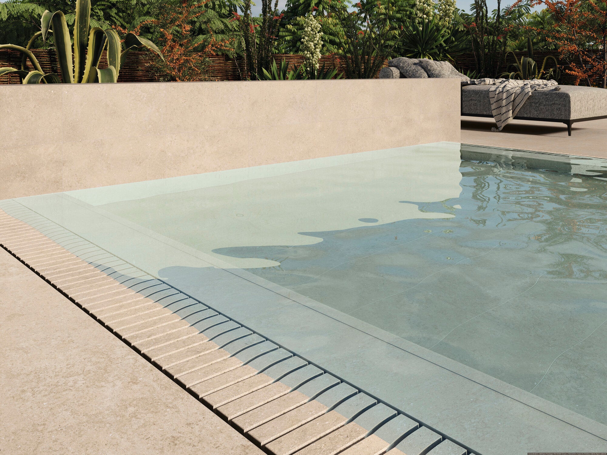Kyoto Beige – 120 × 120 cm – Raumansicht