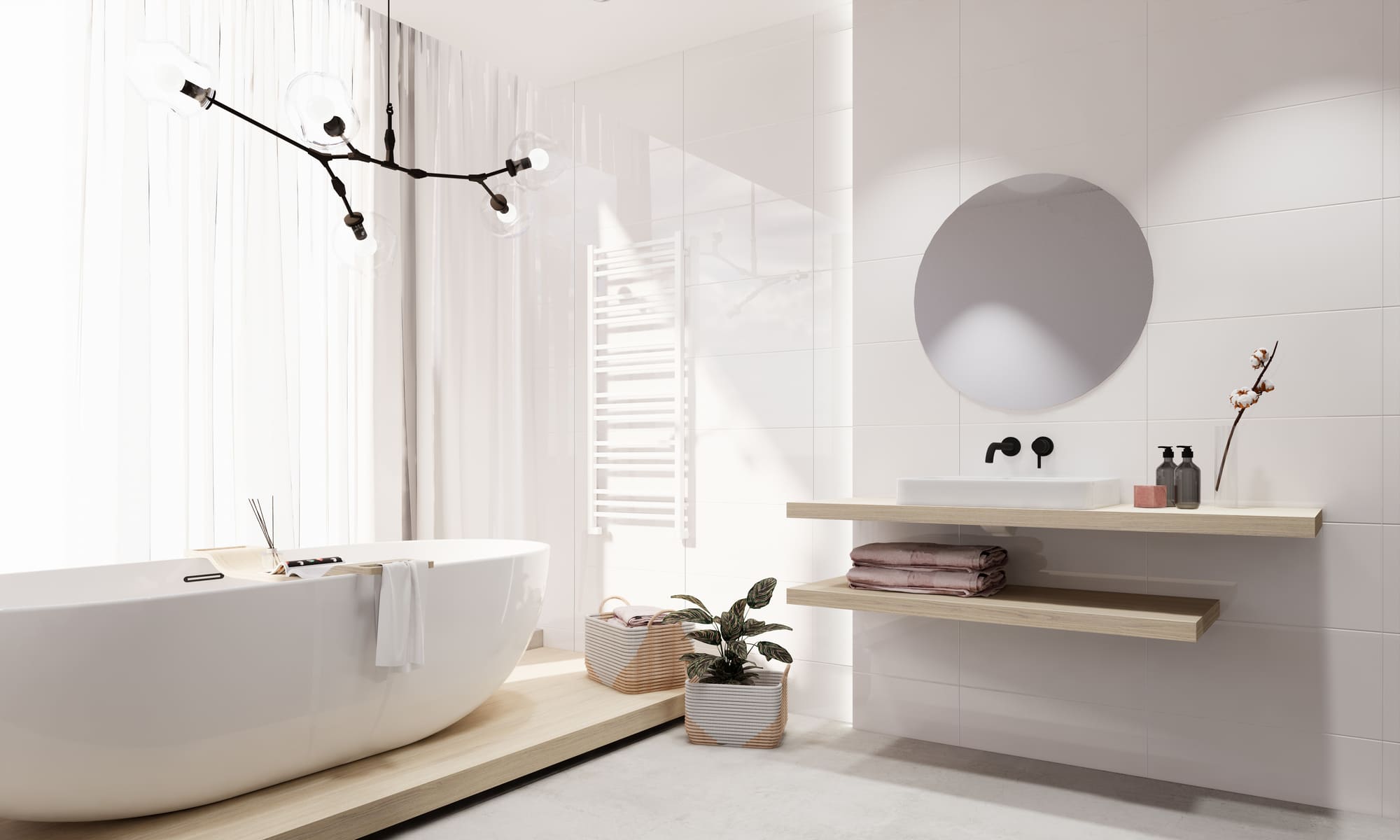Whites Blanco – 25 × 70 cm – Raumansicht
