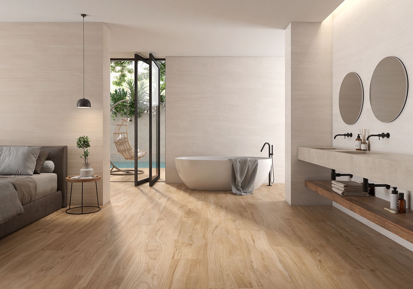 Ura White – 90 × 90 cm – Raumansicht