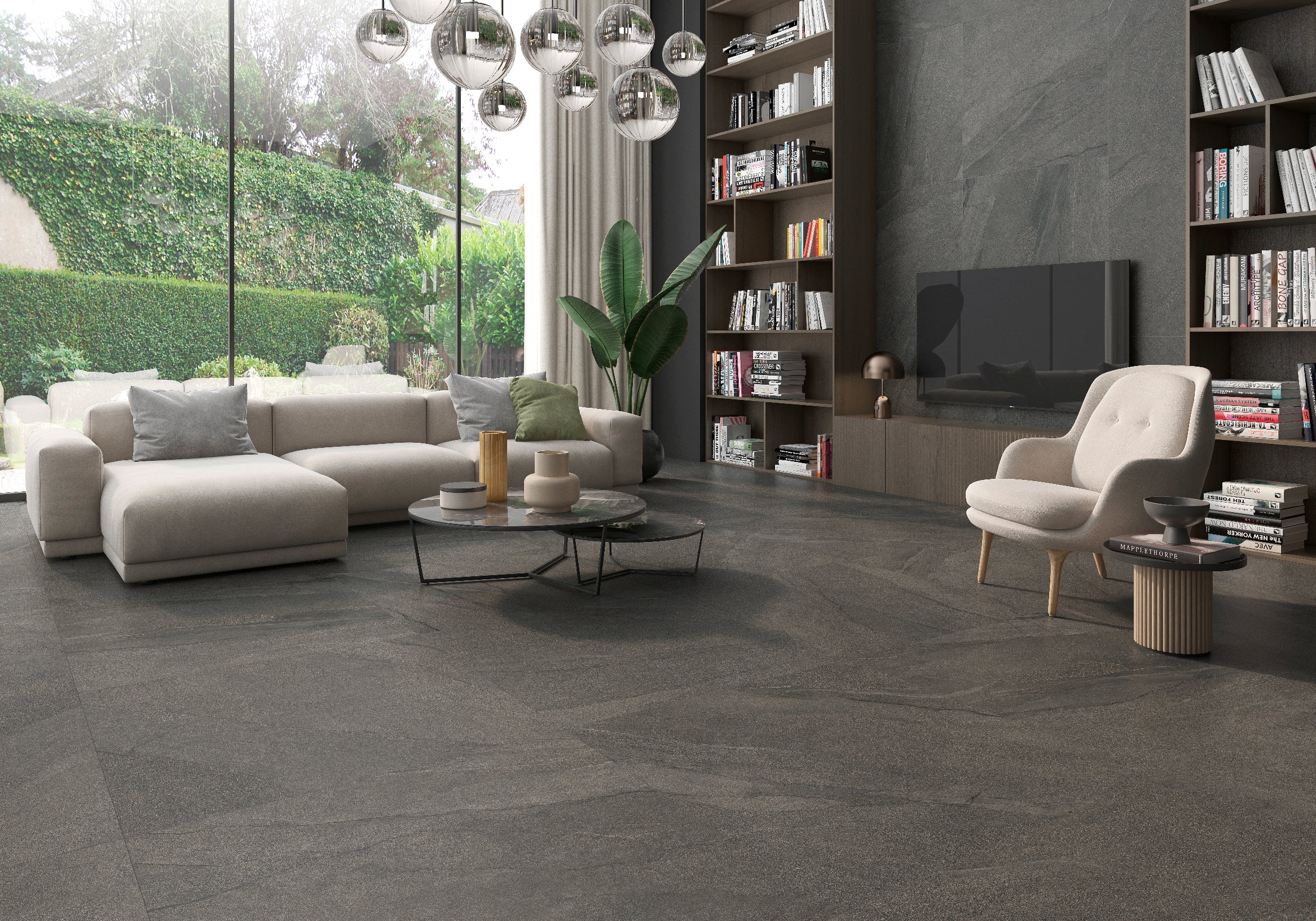 Halley Argent matt – 120 × 280 cm – Raumansicht
