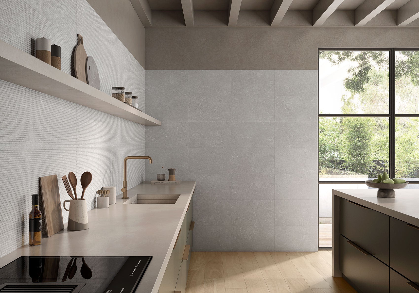 Street Silver – 60 × 120 cm – Raumansicht