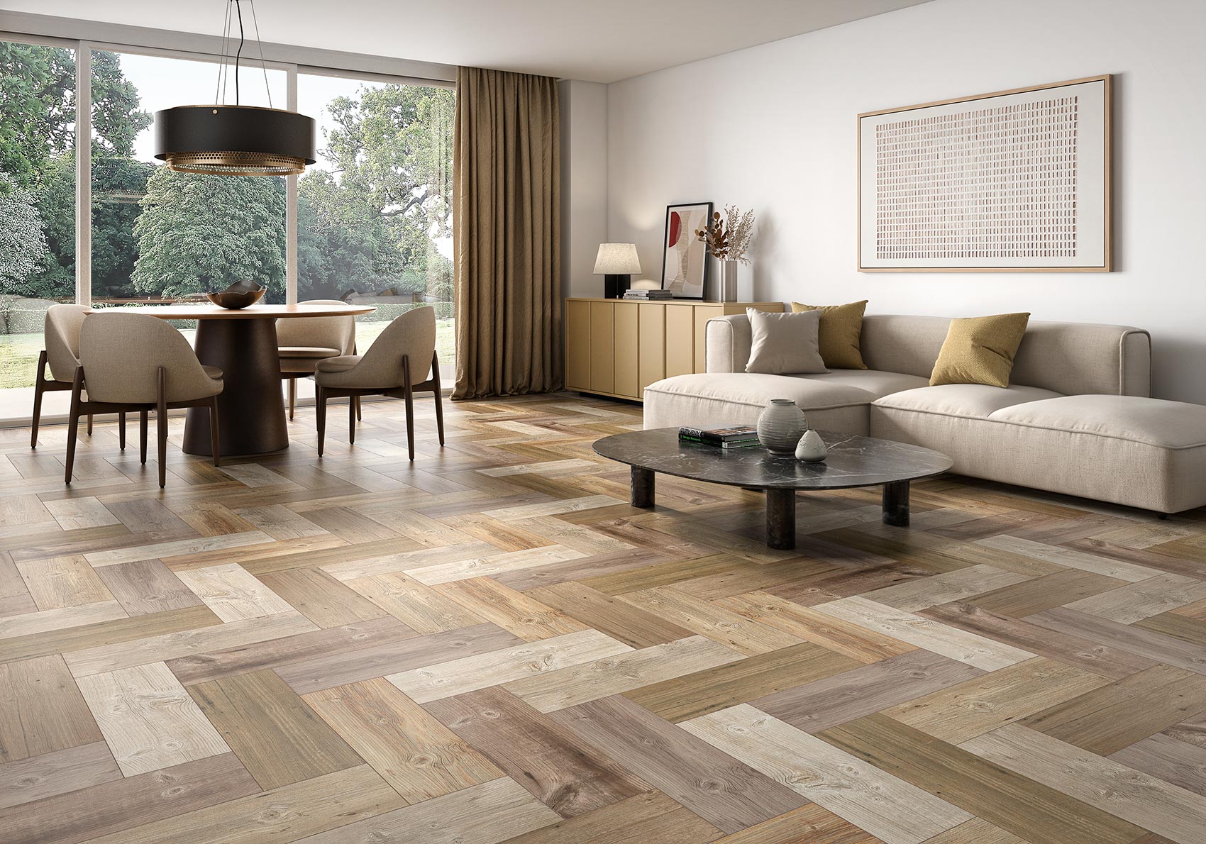Foresta Brown – 20 × 60 cm – Raumansicht