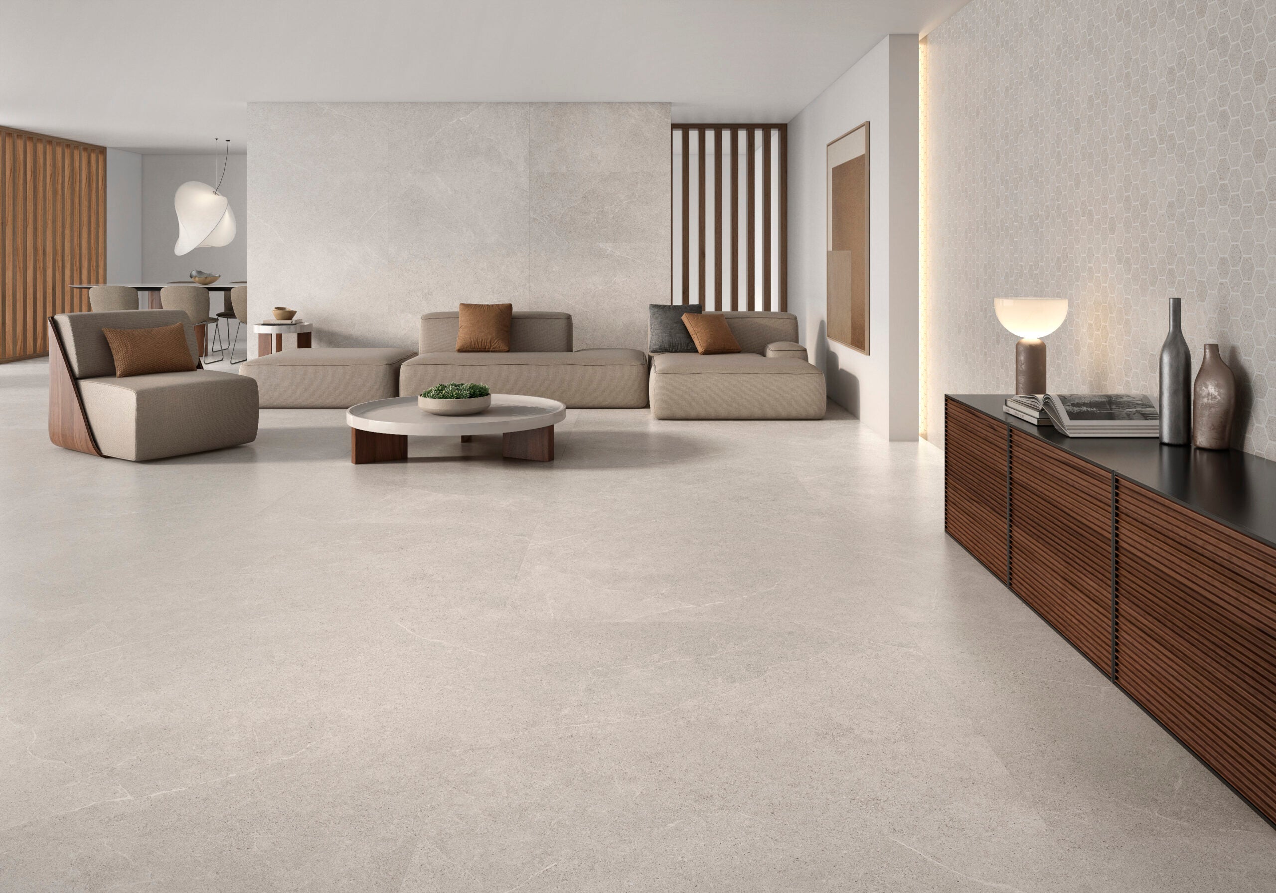 Gv Lab Stonehill Pearl – 60 × 60 cm – Raumansicht