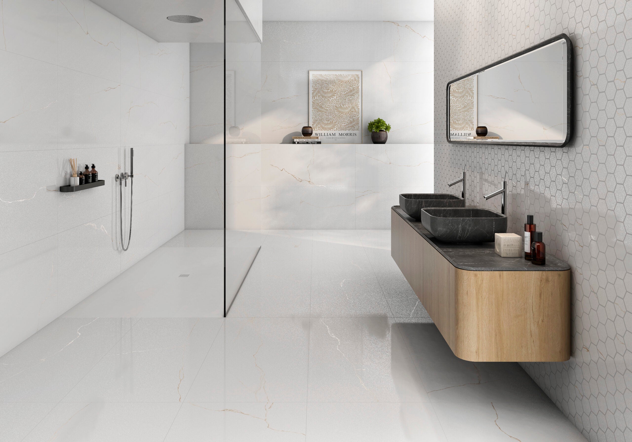 Bianco Mare Bianco – 90 × 90 cm – Raumansicht