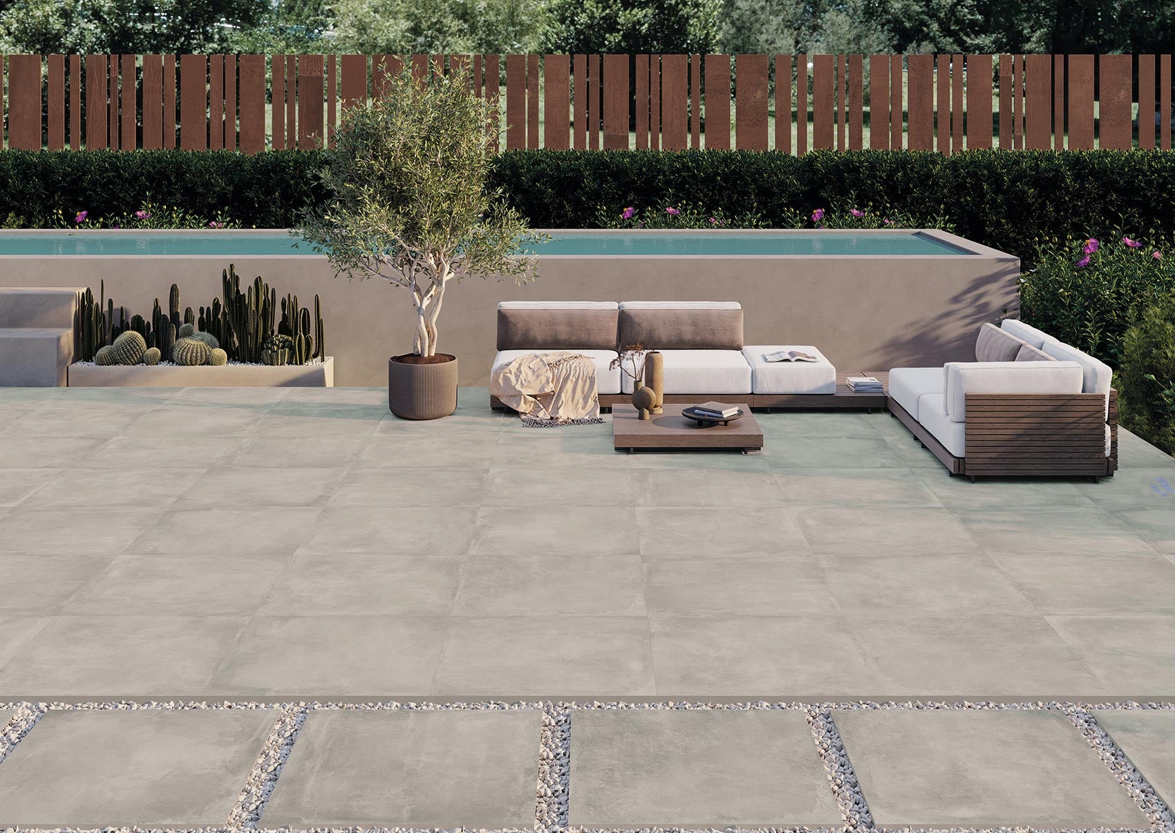 Antibes Pearl – 100 × 100 cm – Raumansicht