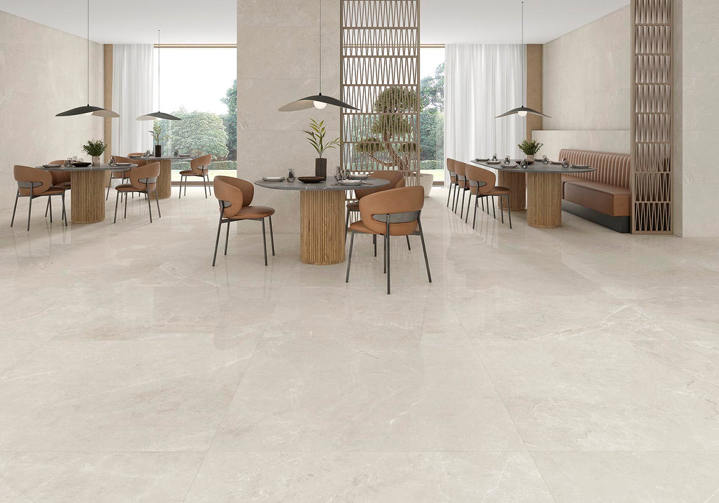 Butan Marfil – 120 × 120 cm – Raumansicht