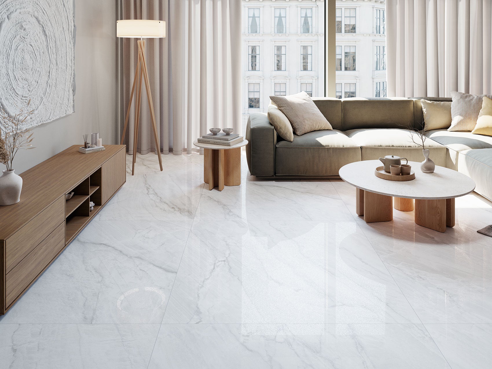 Clarke White – 60 × 60 cm – Raumansicht