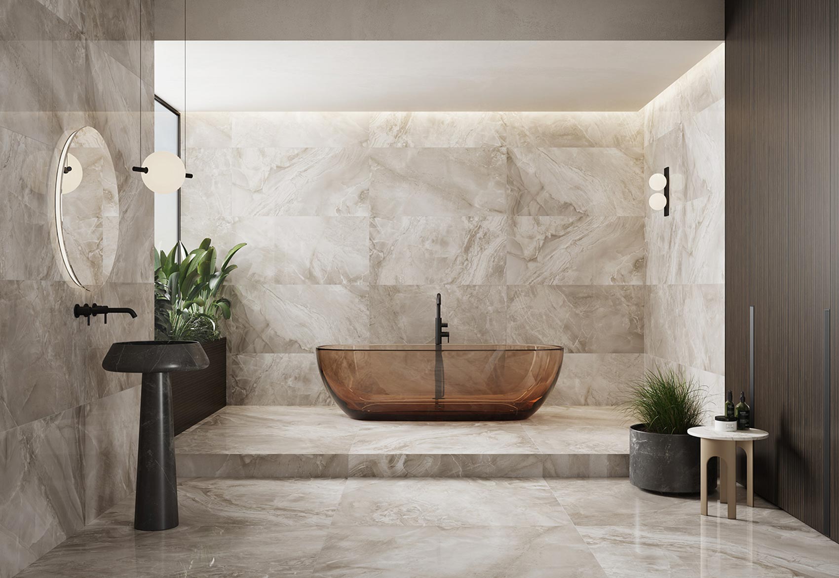 Ura Natural – 120 × 120 cm – Raumansicht
