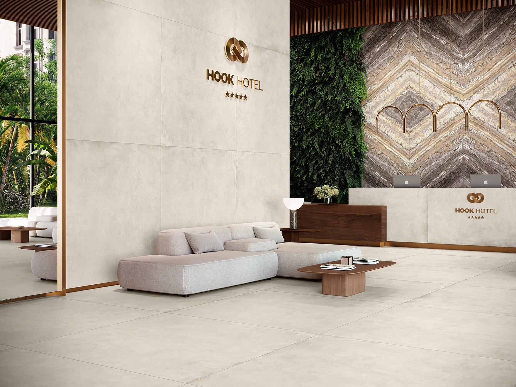 Hook Almond – 60 × 120 cm – Raumansicht