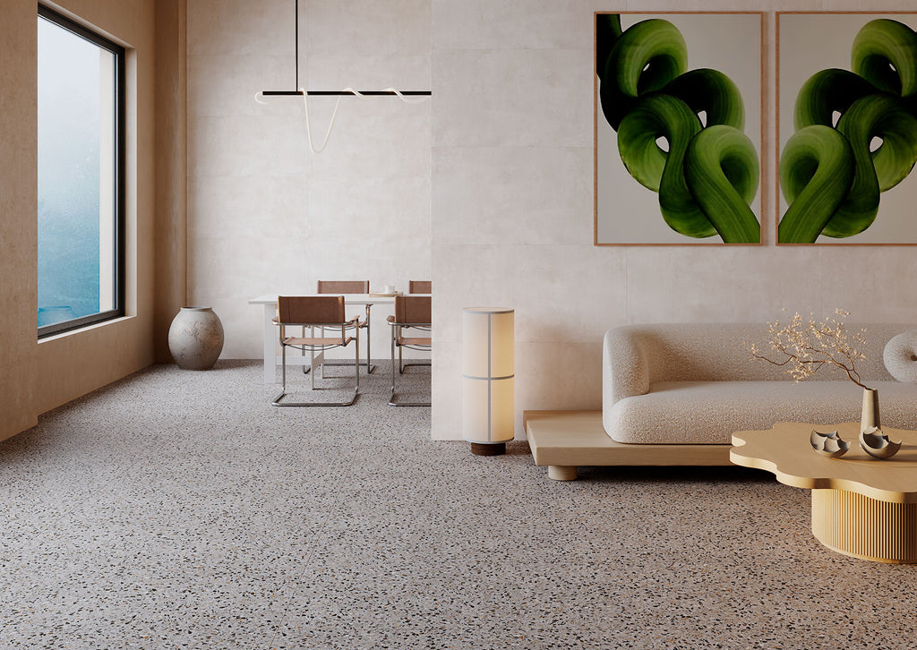 Nadinne Taupe – 60 × 120 cm – Raumansicht