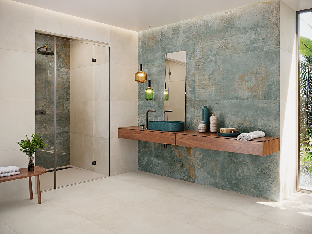 Oxyde Turquoise – 60 × 60 cm – Raumansicht