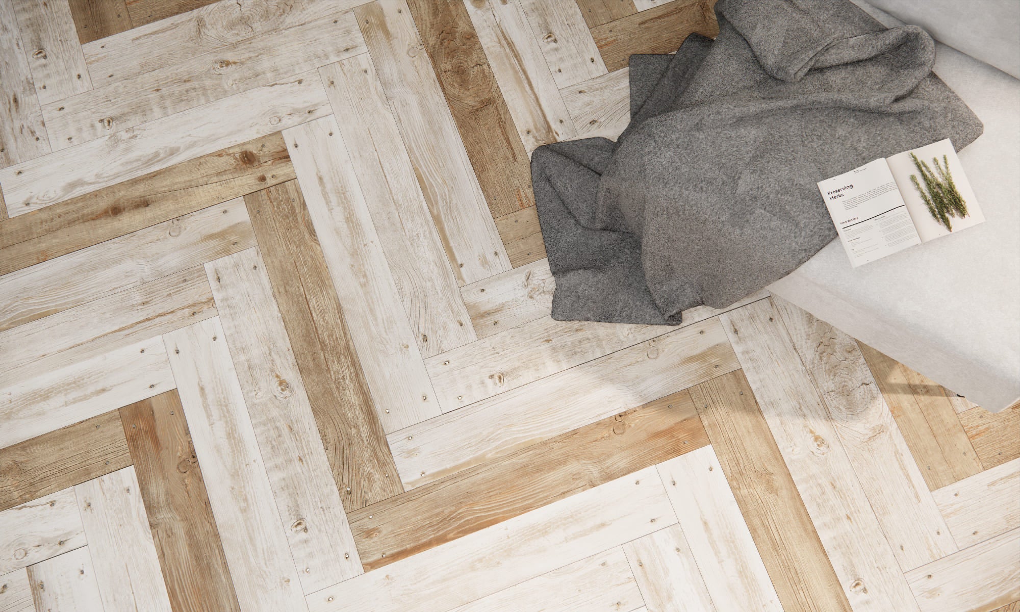 Balau White – 15 × 90 cm – Raumansicht