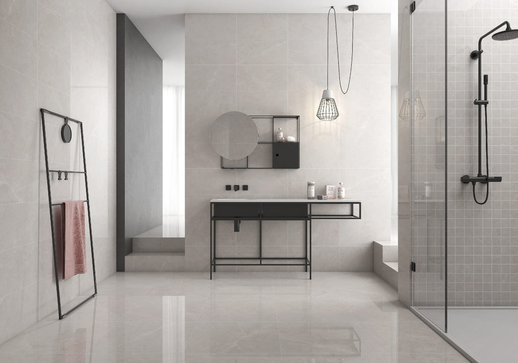 Crepuscolo Cream – 60 × 60 cm – Raumansicht