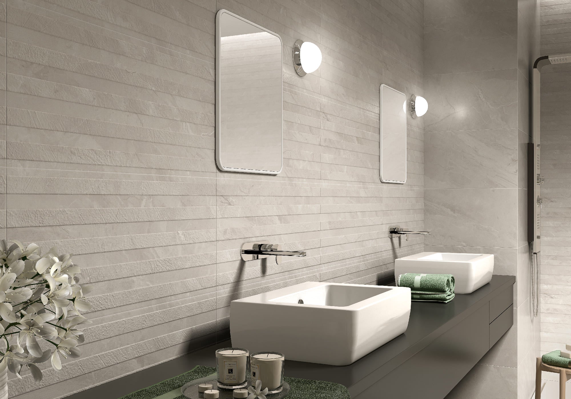Ersa Rlv. White – 36 × 80 cm – Raumansicht