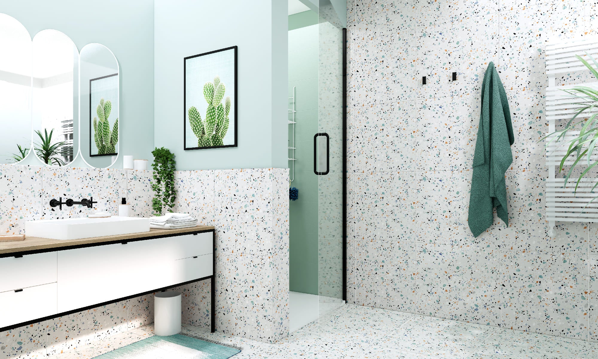 Gobi Bianco – 60 × 120 cm – Raumansicht