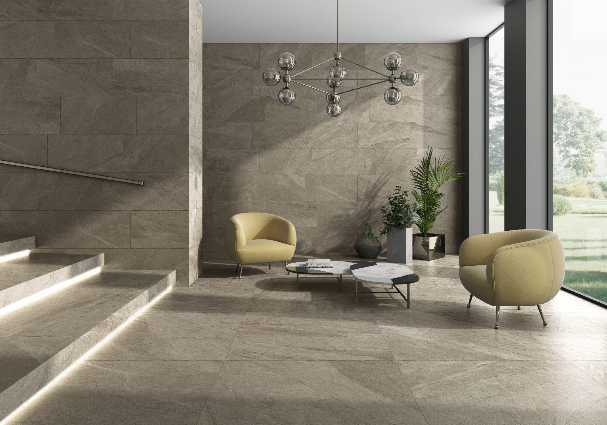 Halley Mud – 100 × 100 cm – Raumansicht