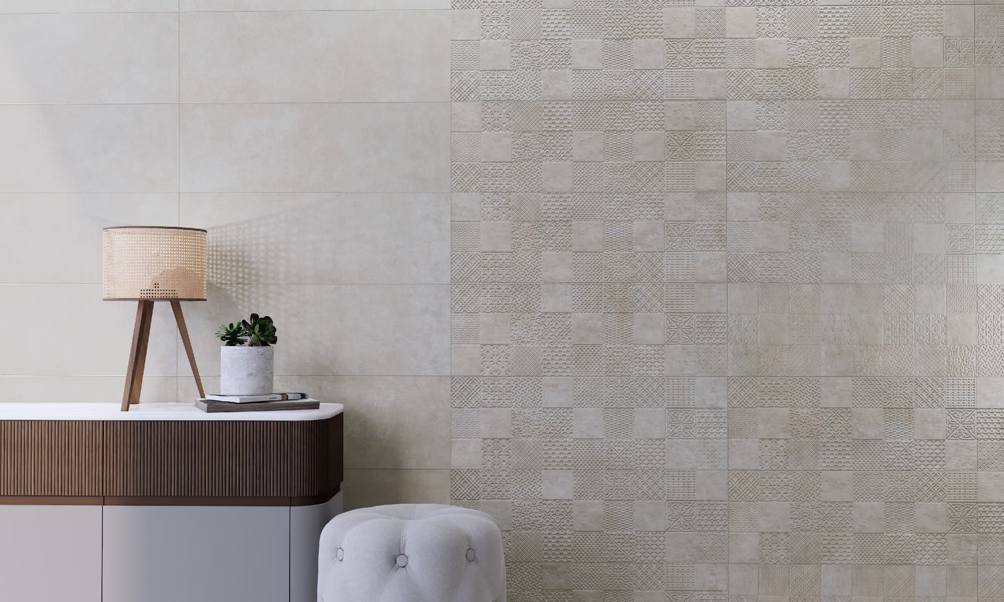 Magic Rlv Latte – 30 × 90 cm – Raumansicht