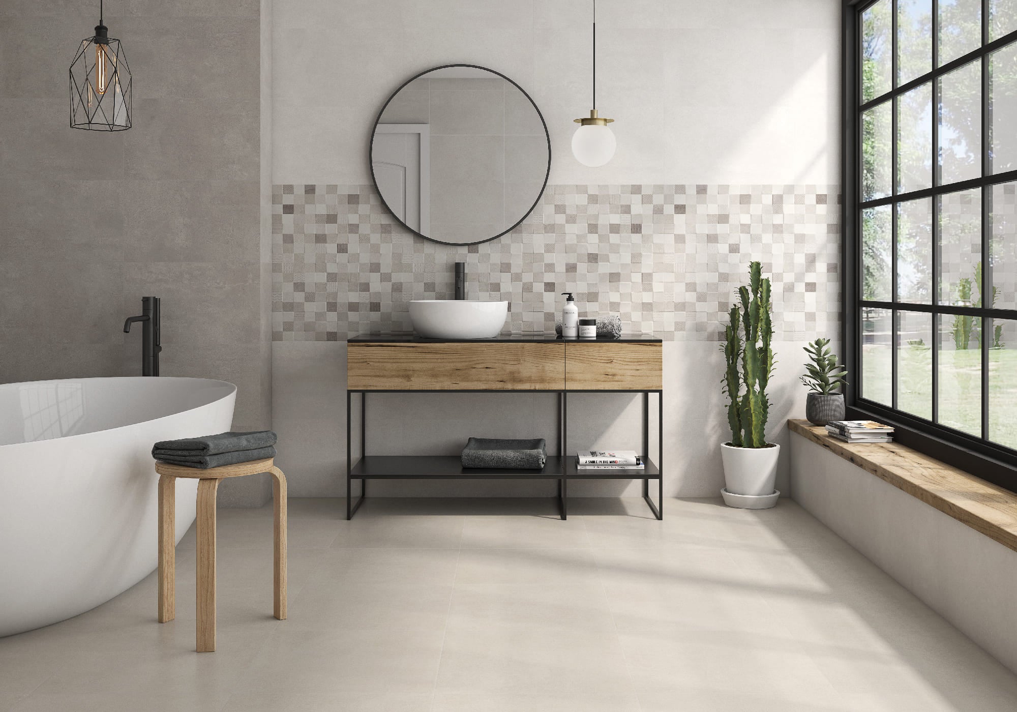 Maine Rlv Crema – 33.3 × 55 cm – Raumansicht