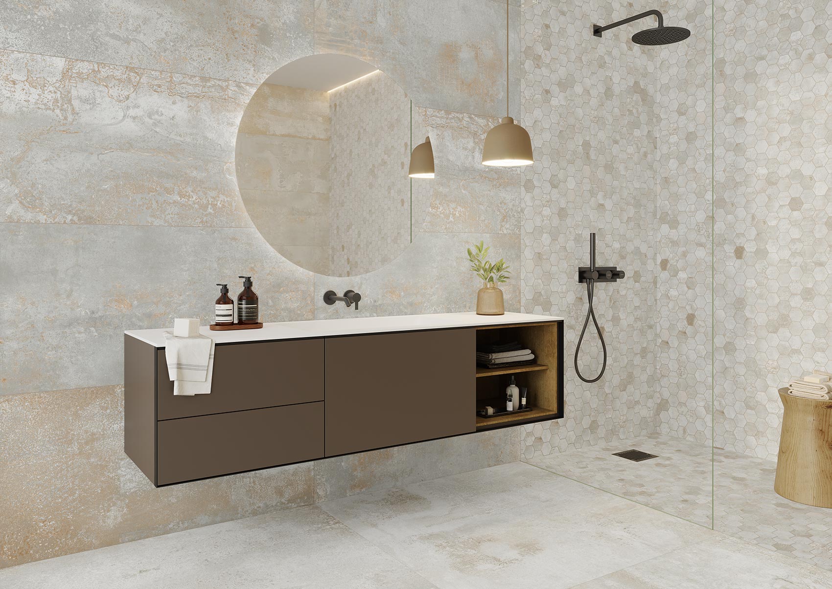 Oxyde Blanc – 60 × 60 cm – Raumansicht