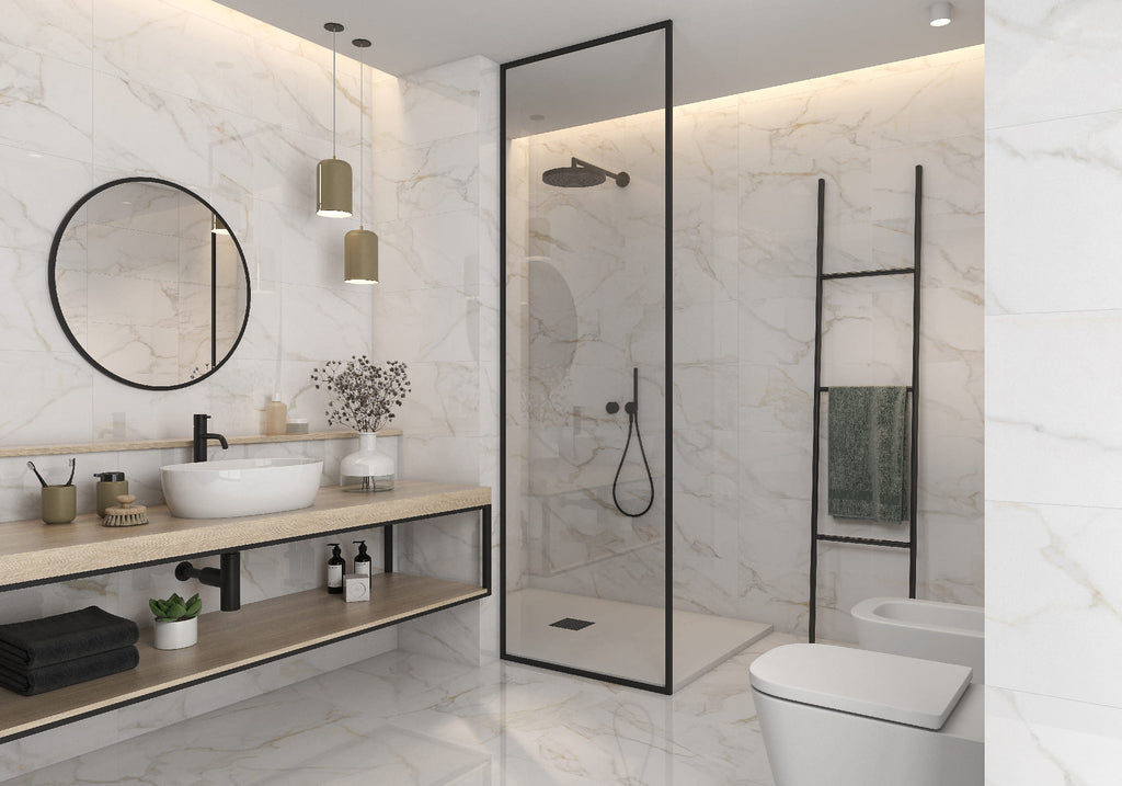 Paonazzo Gold – 90 × 90 cm – Raumansicht