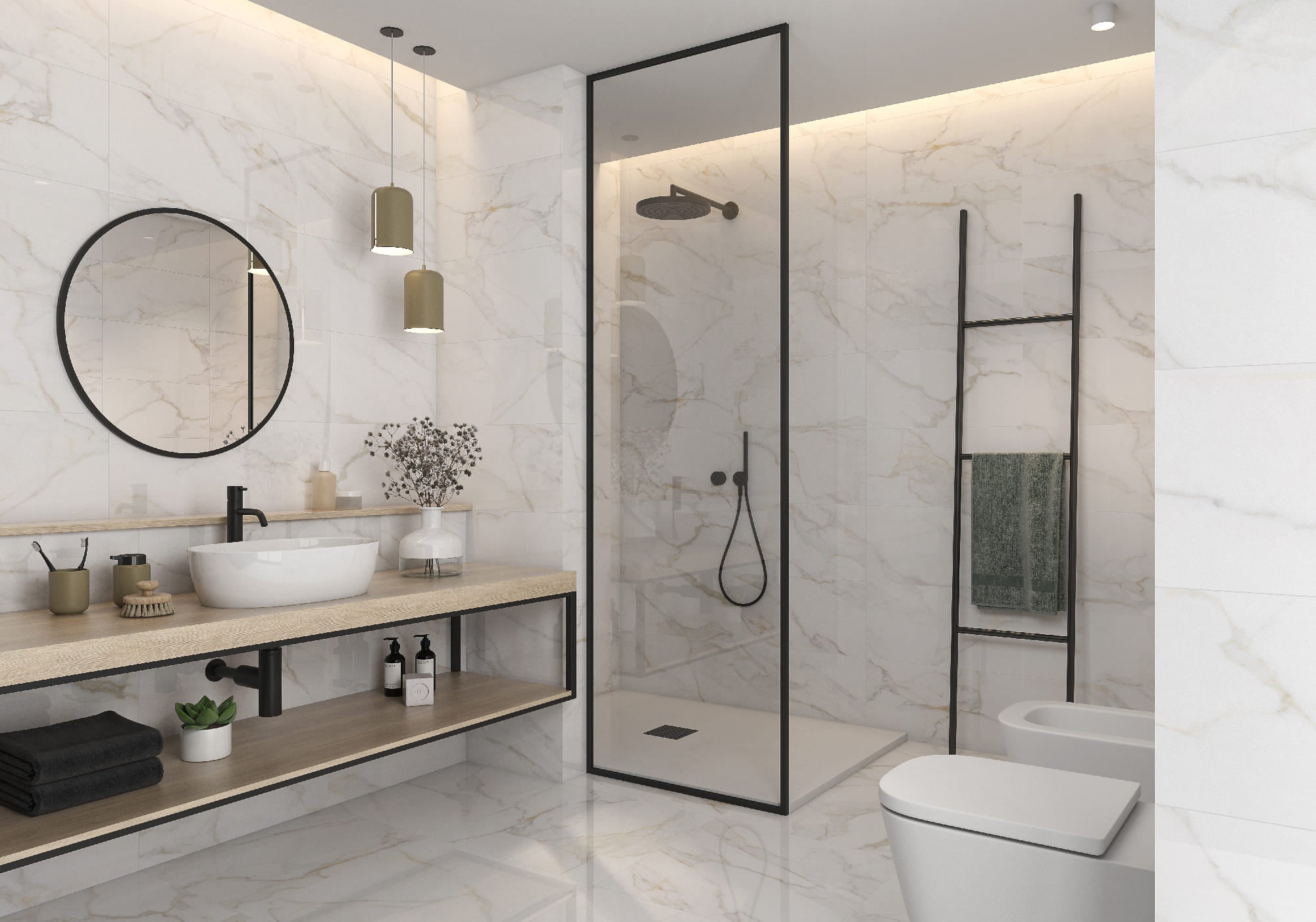 Paonazzo Gold – 90 × 90 cm – Raumansicht