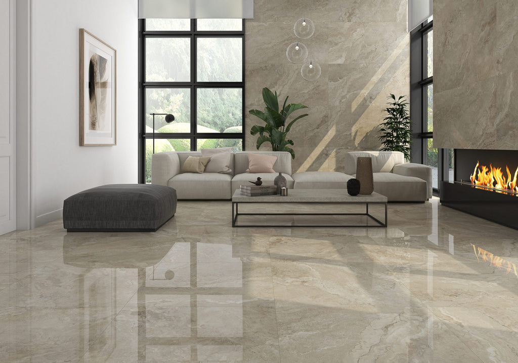 Sena Crema – 60 × 120 cm – Raumansicht