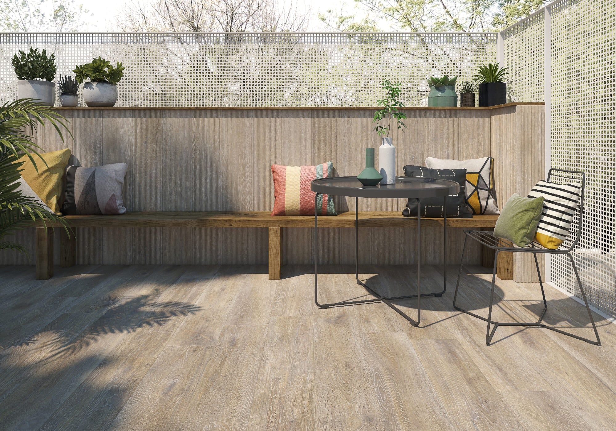 Trunk Nut – 23 × 120 cm – Raumansicht